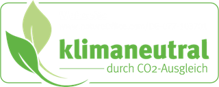 Siegel über Kompensation von CO2 für die Internetseite www.envia-therm.de